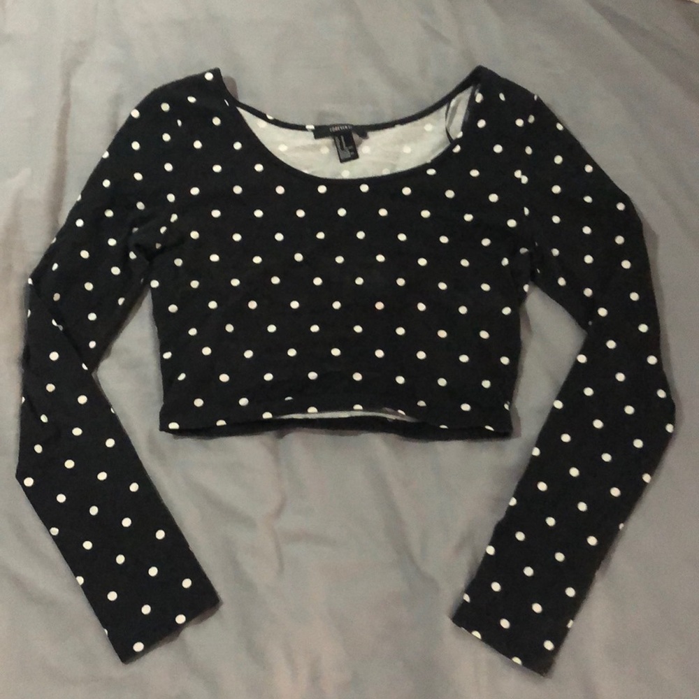 Women’s long sleeve crop top
